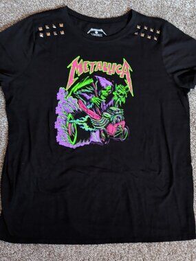 Metallica "Here Comes Revenge" Womens Size 1 Black Short Sleeve Metal Tee